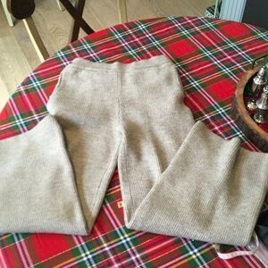 NWT LUSH Ribbed Knit High Waisted Sweater Pants Size Medium